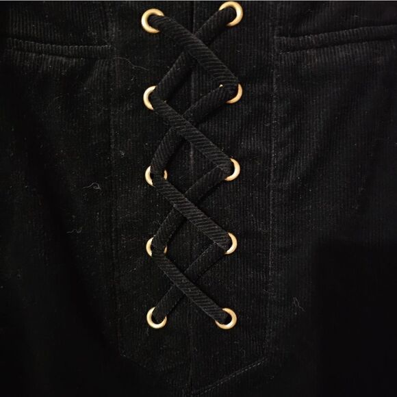 Design lab mini skirt Women's large black/gold NWT - Picture 3 of 8